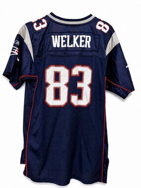 Vintage Reebok RBK New England Patriots Wes Welker On Field Jersey XL #83